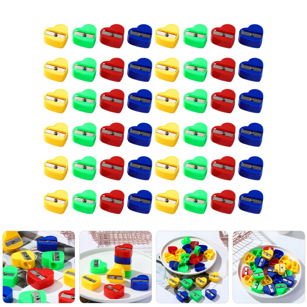 

80pcs Colored Pencil Sharpeners Manual Handheld Sharpener For Kids Students Single Portable Small Size Crayon Carpenter Pencil