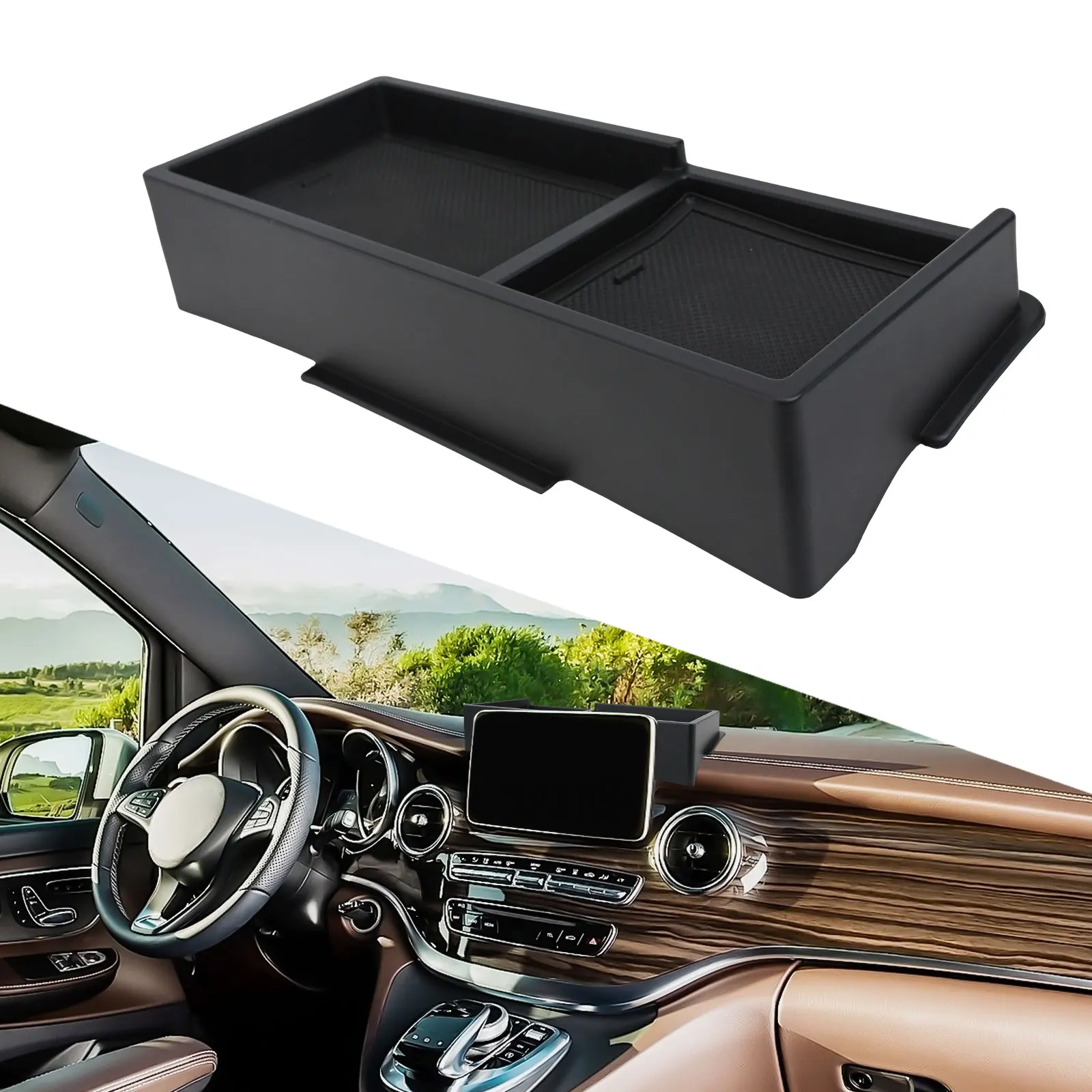

V-Class V260 Accessory Rear Storage For Mercedes Quick Installation Replacement Installation Sleek Black Finish
