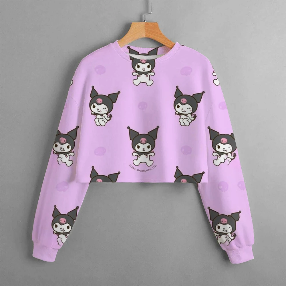 Kuromi Printed Children's Hoodie Y2k American Fashion Animation Sweatshirt Autumn New Fashion Children's Clothing