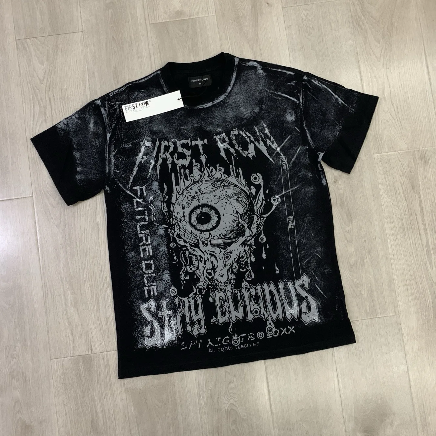 First Row Trendy Streetwear Short-Sleeved T-Shirt for Men