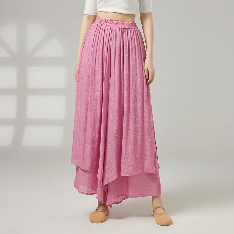 Asymmetrische Damen Tanzhose weites Bein - usage example