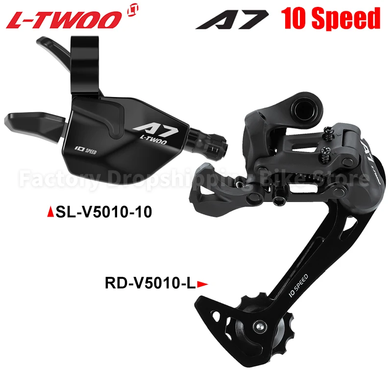 LTWOO A7 1x10 Groupset Trigger Shifter Lever+Rear Derailleur MTB Bike 10-Speed Cassette Sprockets 42T 46T 50T for SRAM SHIMANO