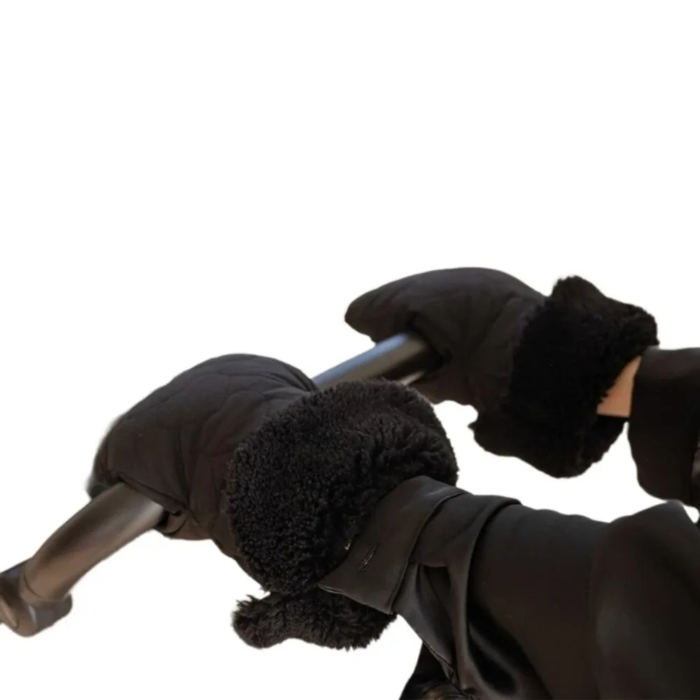 Guanti da passeggino ispessiti di alta qualità Guanti scaldamani caldi antivento Guanti con manico