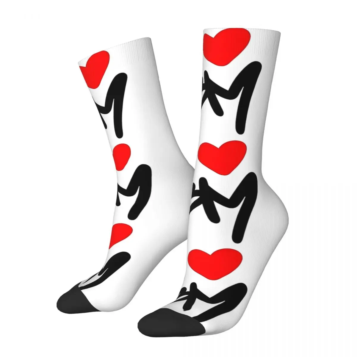 Hip Hop Retro I Love Crazy Men's Socks Unisex Bruno Mars Harajuku Pattern Printed Funny Novelty Happy Crew Sock Boys Gift