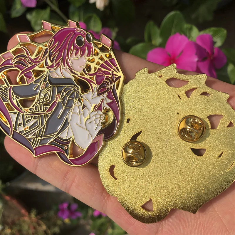 Honkai: Star Rail Kafka Brooch Pin Game Anime Cosplay  Accessories Backpack Pendant Metal Prop Badge Gift