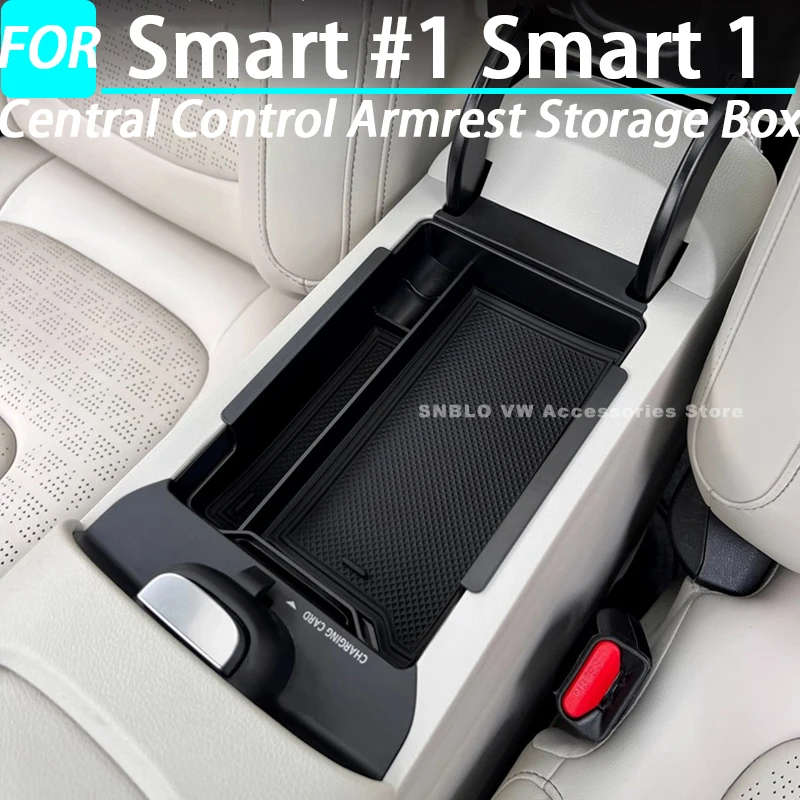 

ABS Style Car Central Control Armrest Storage Box for Smart #1 Smart 1 Interior Accessories 2022 2023 2024 2025