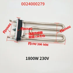 0024000279 Heating Element with temperature sensor  1800W 230V For drum washing machine