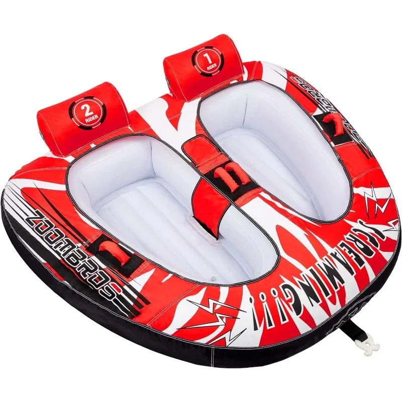 Towable Tubes for Boating 2 Person, Water Tubes for Boats to Pull,Safety Inflatable Boat Tubes and Towables,Water Sport Towables