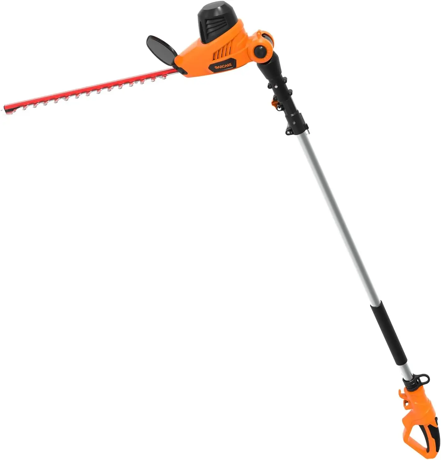 Electric Hedge Trimmer Corded With Extension Pole 18 Inch Blade | Dual-Action Laser Blade, Long Reach Bush Trimmer 600W, 4.8