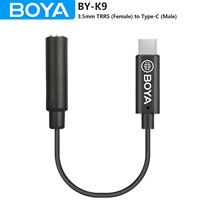 BOYA BY-K9 Wireless Microphone Audio Adapter Cable 3.5mm TRRS (Female) to Type-C (Male) for Android PC Laptop Computer Youtube