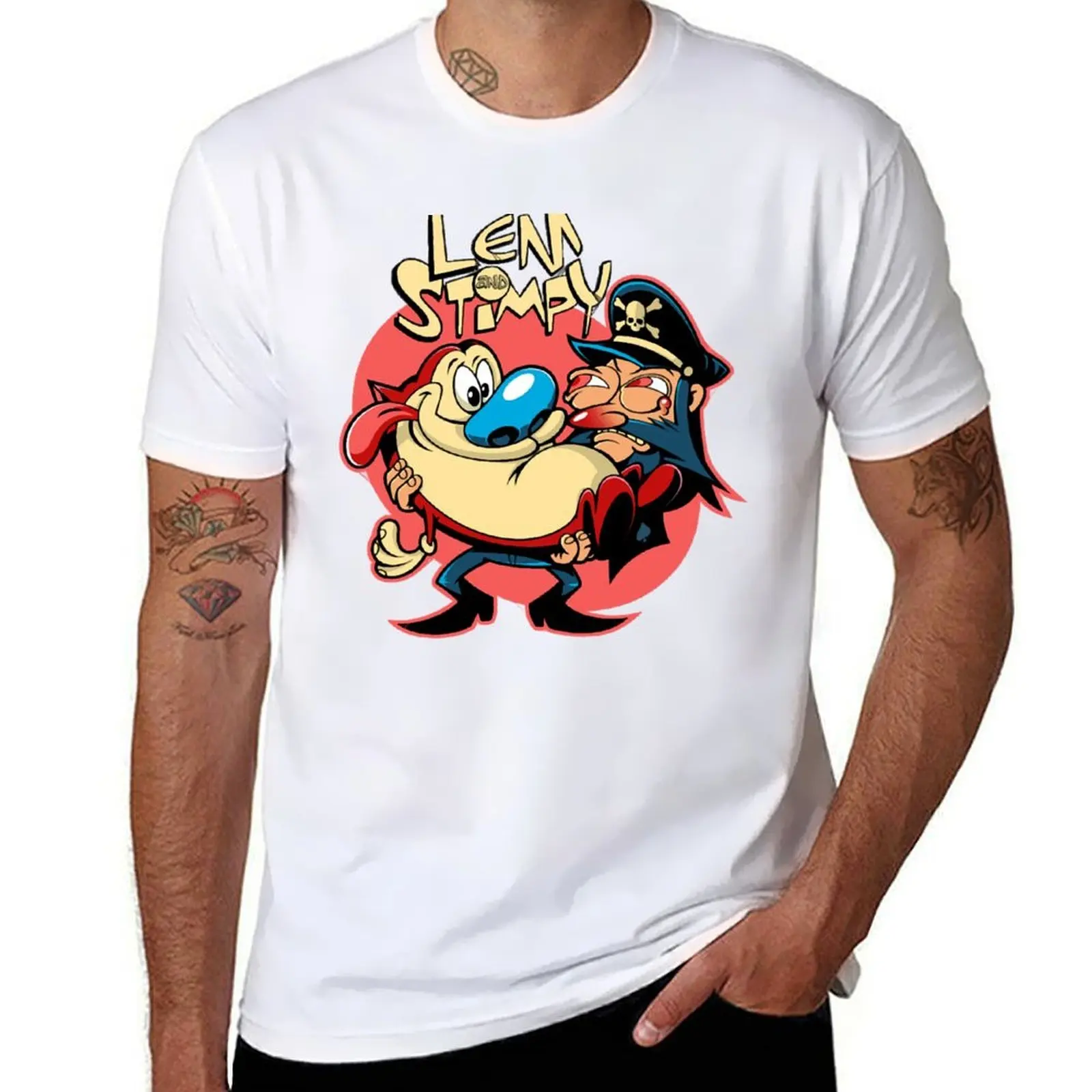 

Lem _amp_amp_ Stimpy T-Shirt t shirts for man graphic vintage t shirts for man cotton T-Shirt