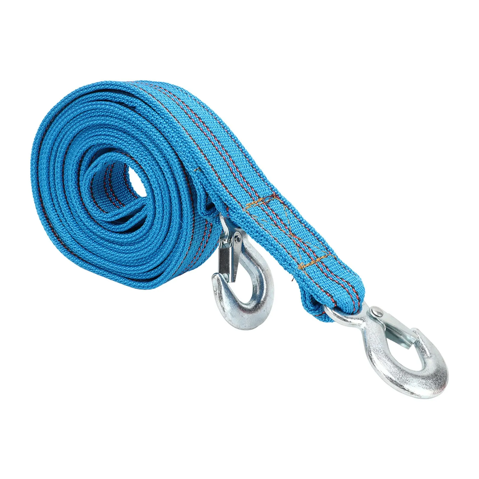 Tow Strap With Hook 13ft Length 5 Ton Load High Strength Nylon For Automobile SUV RV Trailer ATV