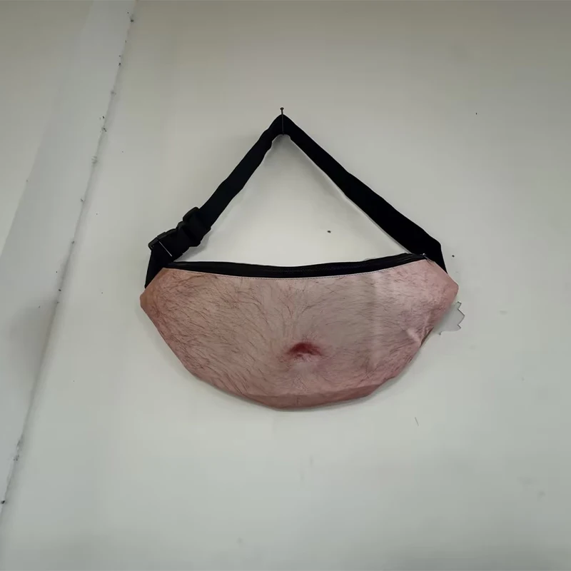 2026 Neue Lustige Fake-Bierbauch-Gürteltasche 3D Unsichtbare Bauchtasche mit Reißverschluss Versteckter Aufbewahrungsbeutel Scherzartikel Geschenk für Outdoor-Partys – Detail 12