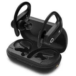 Wireless headphones TWS Bluetooth 5.0 Earphones Sport Stereo Earbuds Headset For Phone with 4-Mics Clear Call Power Bank 1200mAh