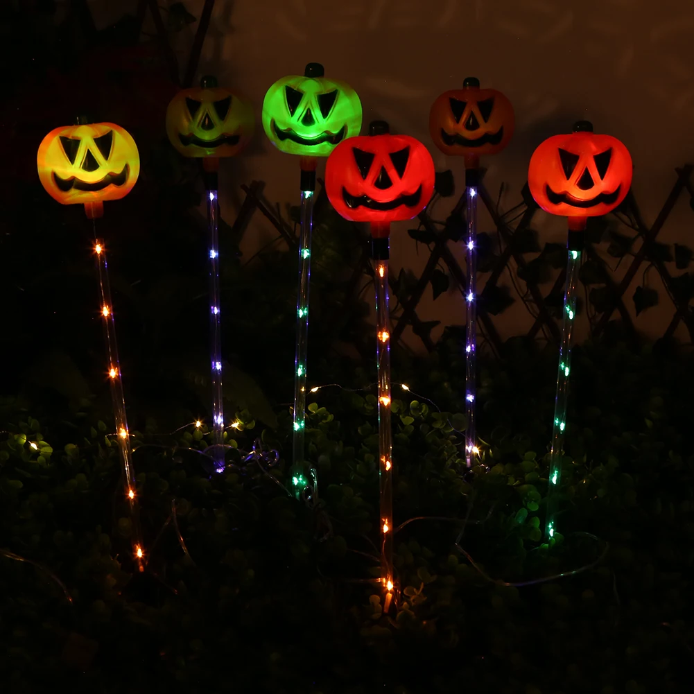 Lampe solaire au sol 62 globes oculaires, 8 modes, piquet de jardin, veilleuse LED pour Halloween jardin cour