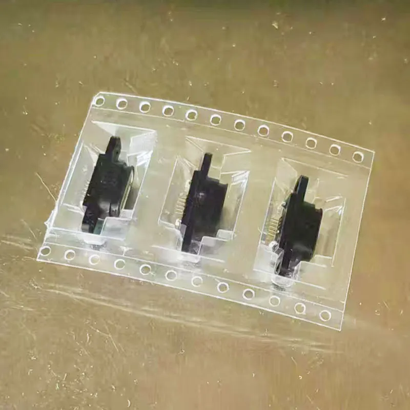 2 قطعة مايكرو USB 5pin شحن مقبس متفرع حوض ميناء 5P IP67 موصل سالب مقاوم للماء مع ثقب المسمار