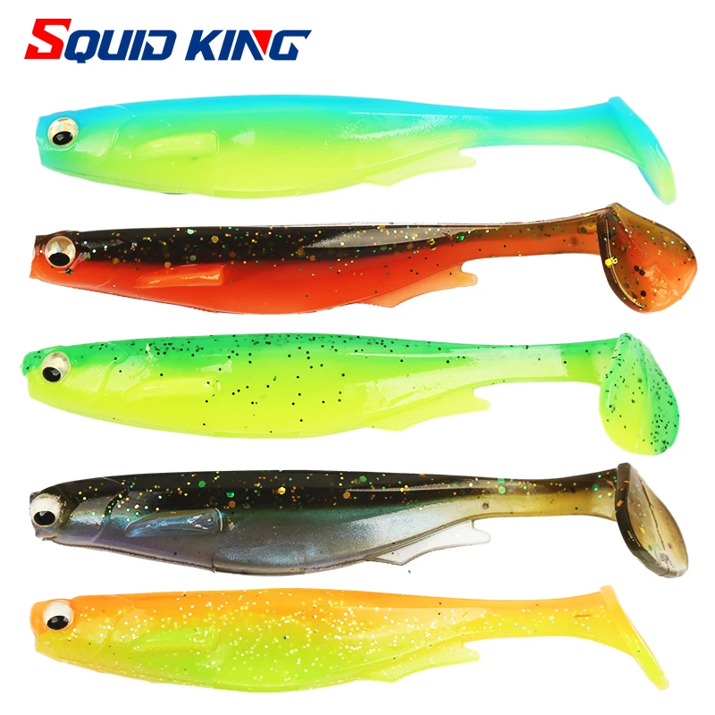 Silicone Lure Soft Bait Fishing Lure 101MM 3D Eye Bionic Fish Pike Perch Pike Mandarin Fish Artificial Bait