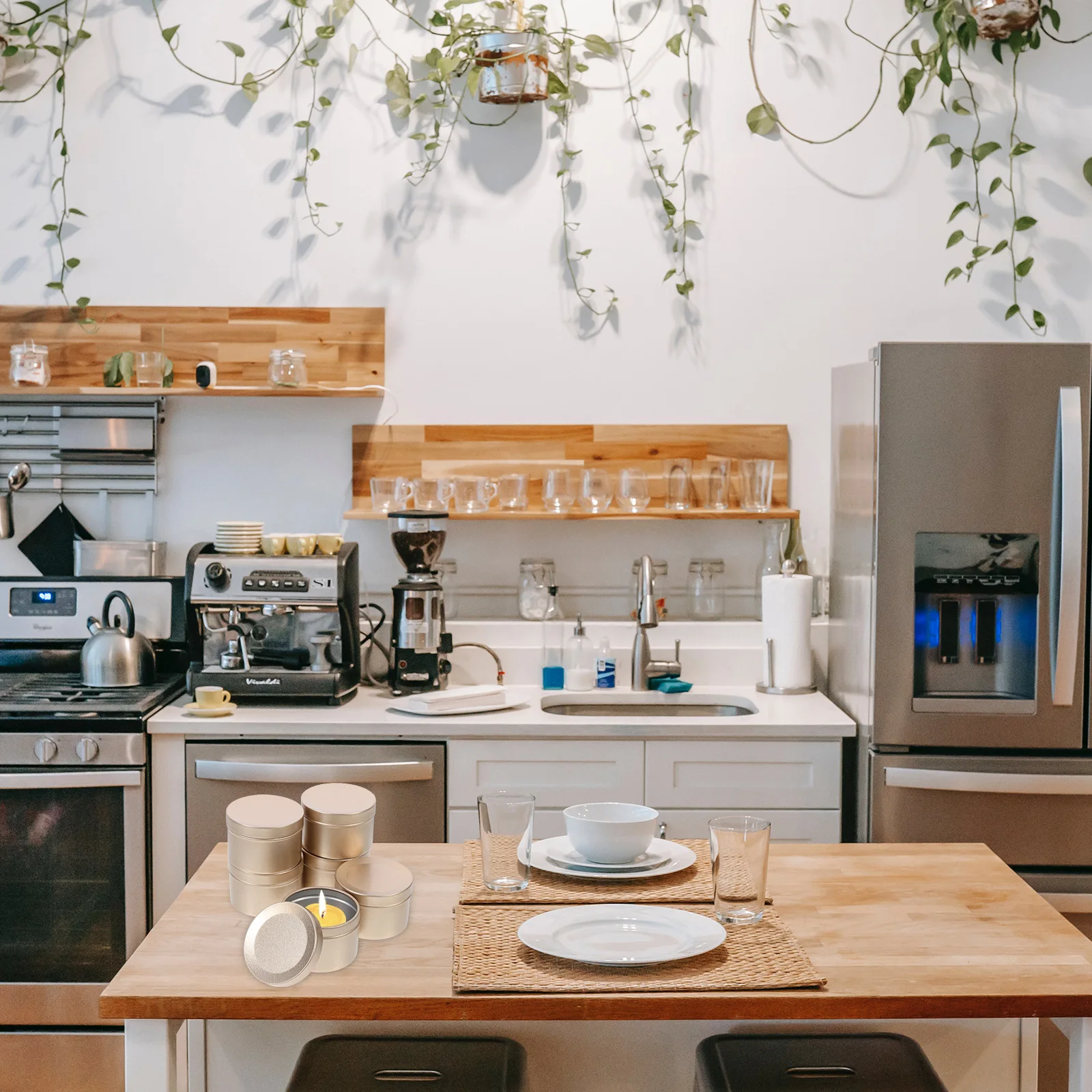 

6Pcs Metal Round Tins Aluminum Tin Jars Empty DIY Containers Cream Storage Tea Box Metal Round Tins