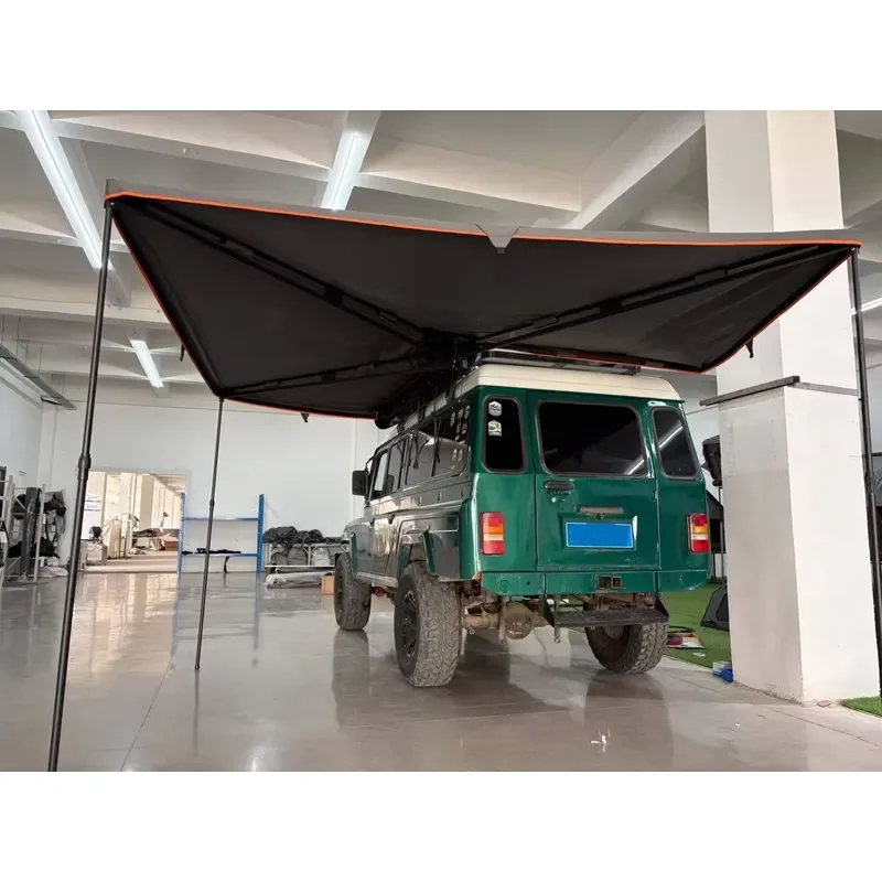TOP MOUNT 270C Aluminum Alloy Poles 270 Degree Awning Four Season Car Rooftop Awning for SUV Camping