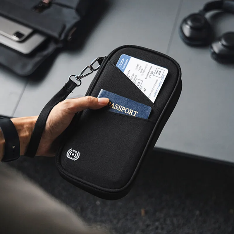 RFID Anti-Theft Passport Flight Ticket Holder Wallet ความจุขนาดใหญ่กระเป๋าเอกสารกระเป๋าเดินทางกระเป๋า Multi Functional Boarding Bag