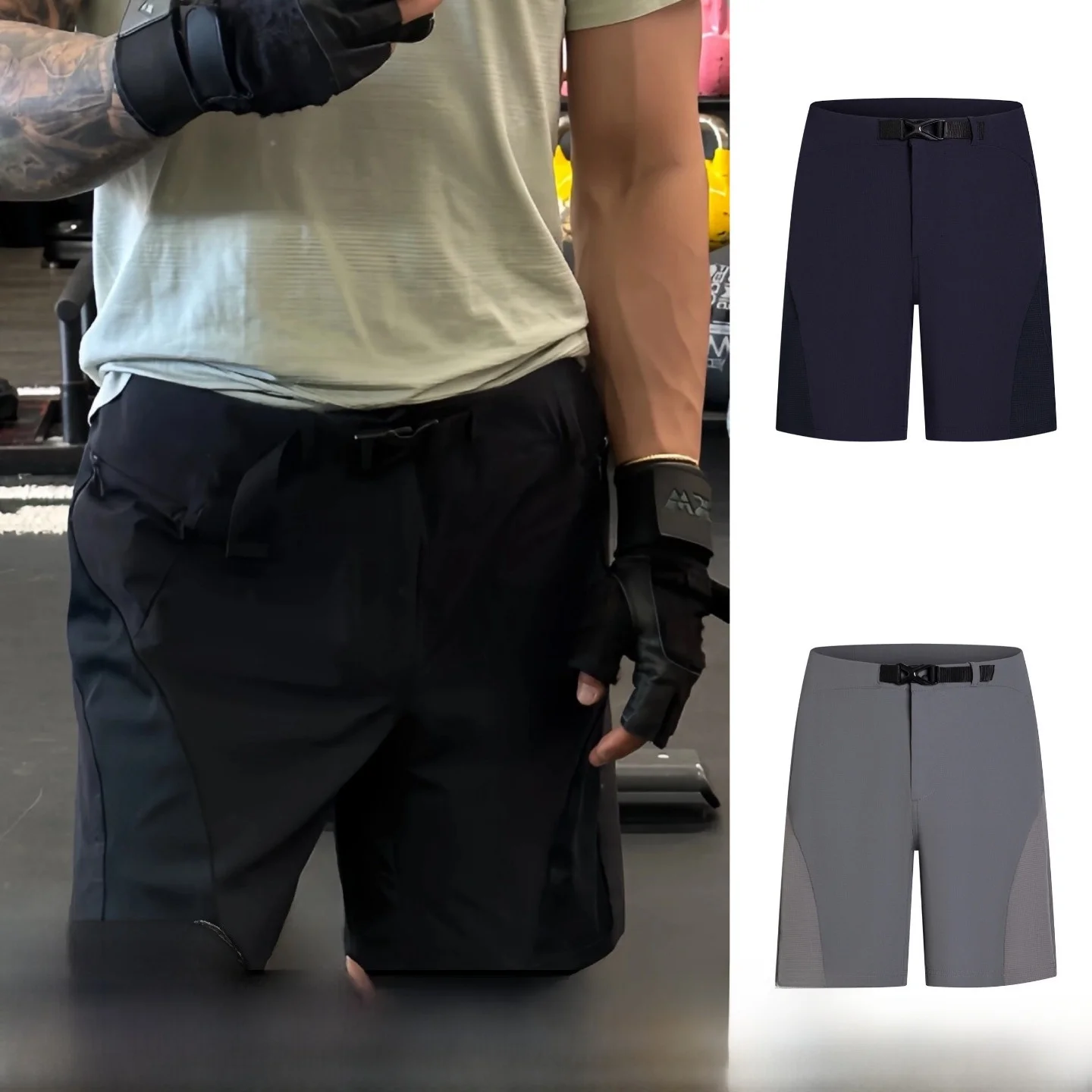 

Крутые 3D-шорты с эффектом пэчворк, дышащие, быстросохнущие, для активного отдыха, мужские и женские, летние, прямого кроя, со средней посадкой, спортивные шорты