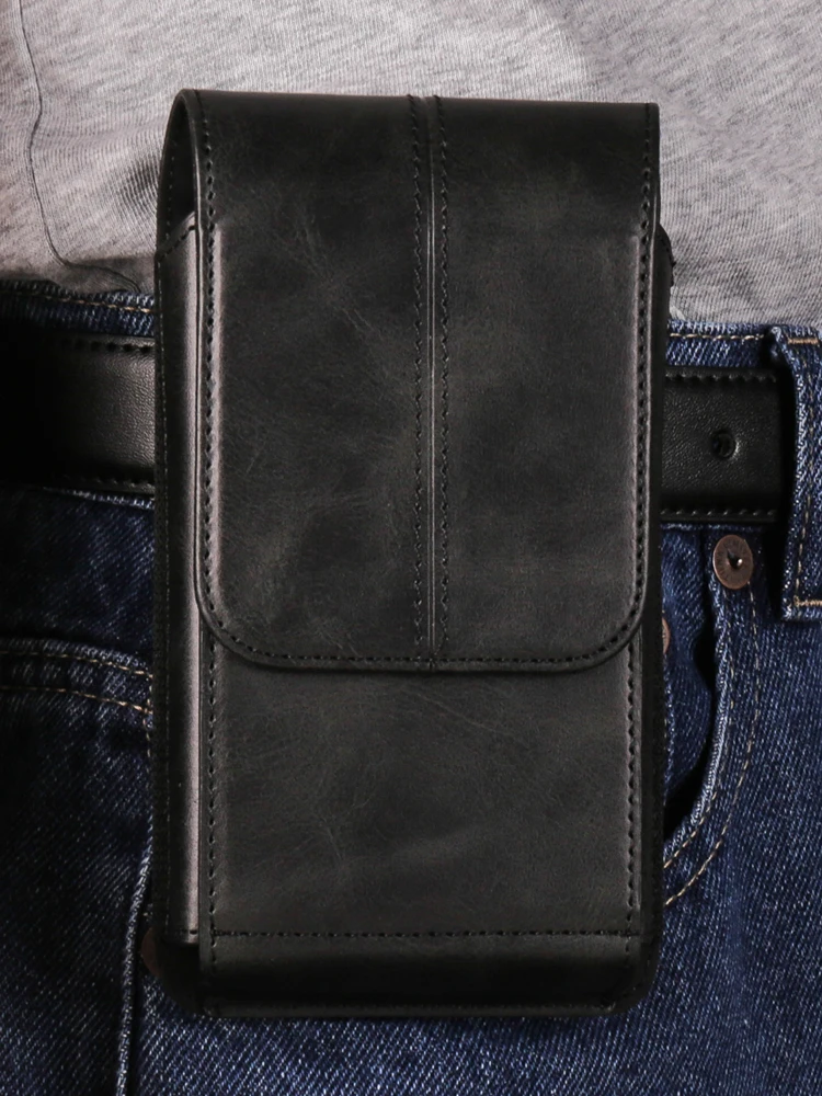 Fullaikate neue verrückte Pferd vertikale Taille Handy tasche für iPhone 15 Pro Max Herren