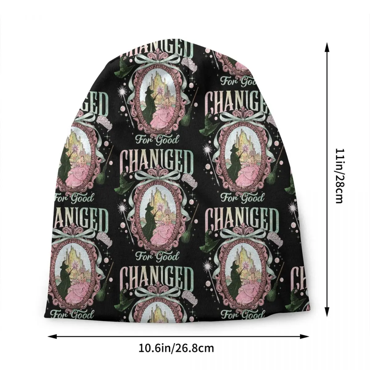Custom W-Wickeds Magic Changed For Good Beanie Cap Unisex Winter Bonnet Femme Knit Hats Street Outdoor Skullies Beanies Caps