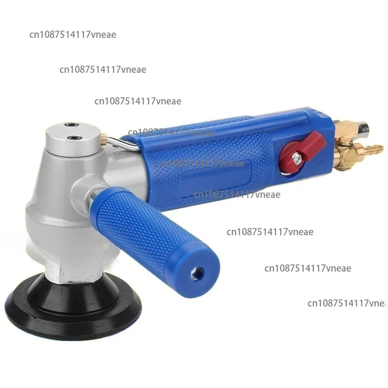 Water Injection Pneumatic Sander 4 Inch Water Mill Wet Polisher for Marble Quartz Granite Stone Polishing
