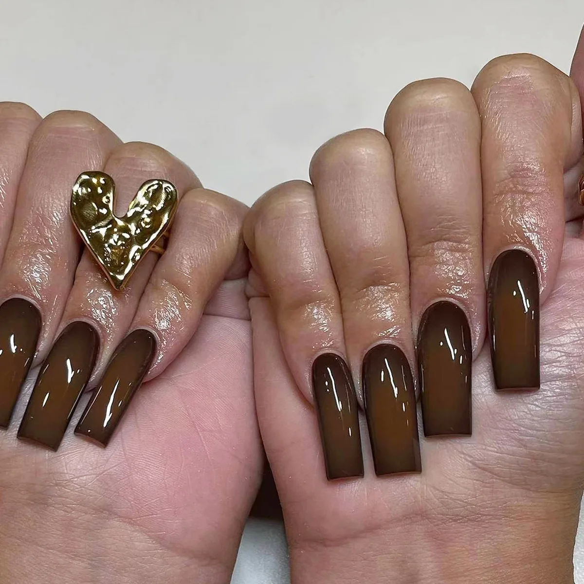 

24Pcs French Solid Color Medium Length Coffin Nail Simple Design Dark Wearing Ballet Fake Nails Versatile Reusable Fashion Nails