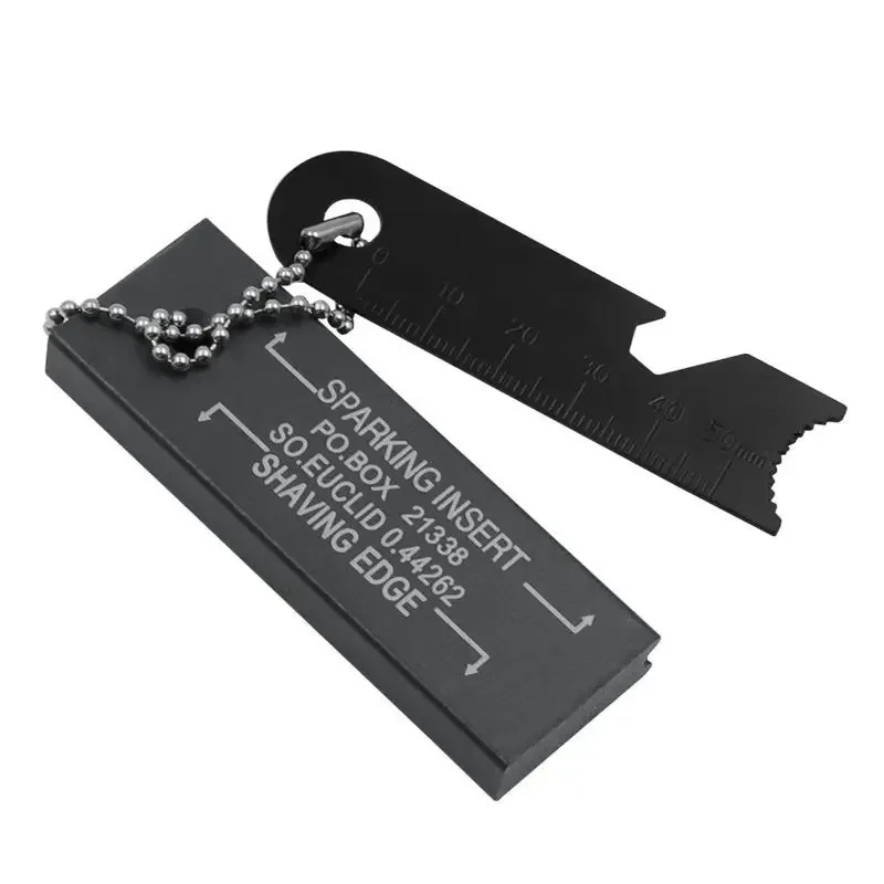 New Wilderness Survival Portable Flint Kit - Magnesium Fire Starter Stick with Wooden Handle for Camping Outdoor Equipment Tool