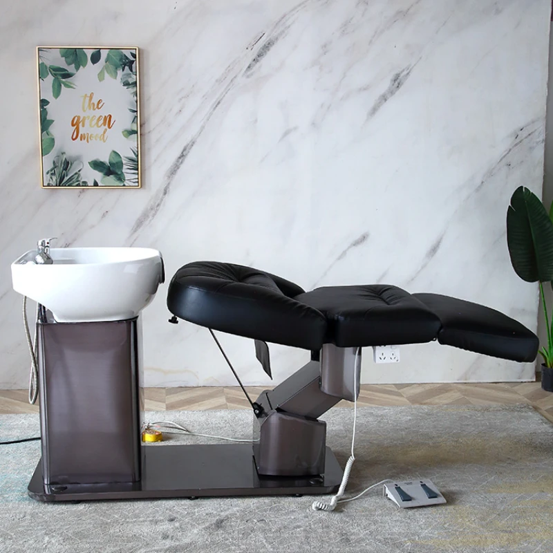 Chinese Spa Hair Shampoo Chair Salon Hairdressing Seats Washing Equipment Pedicure stoel Salons Washbasins Bowl Bed Japanese