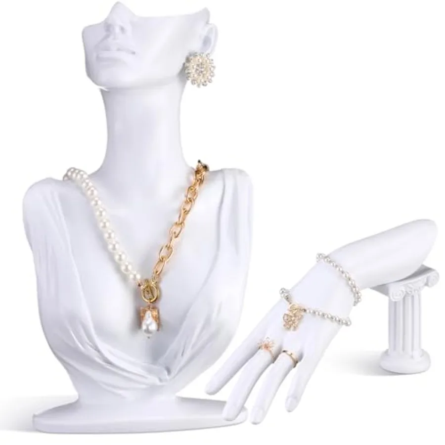 

Набор для демонстрации ювелирных изделий, манекен, ожерелье, бюст, подставка для сережек, ручной браслет, подставка для колец для продажи шоу