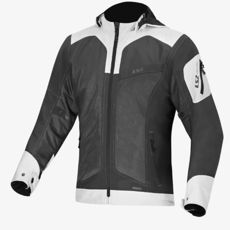 Ls2 MJ167 Motorcycle Jacket Ls2 Summer Men Hooded Moto Jacket