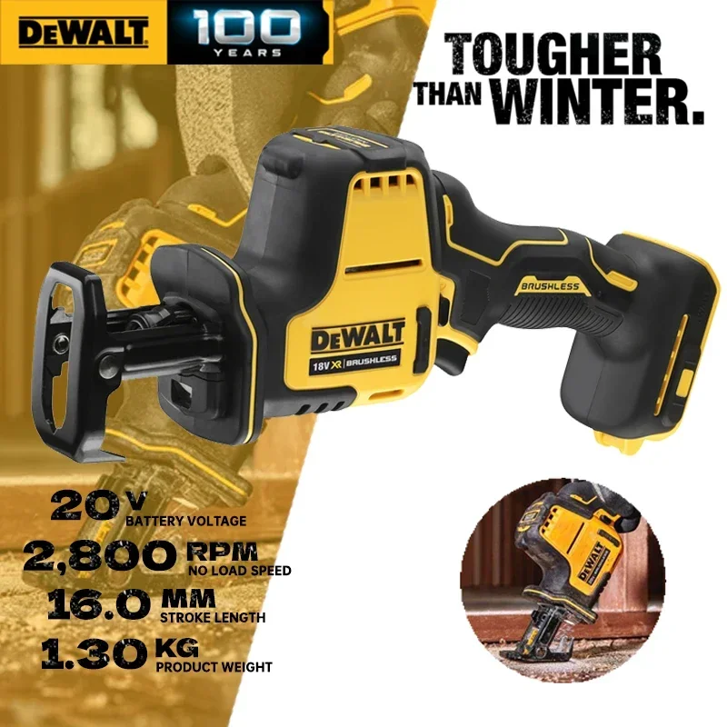 DEWALT DCS369 Reciprocating Saw 18V Cordless Brushless Motor Speed Adjustable Metal Wood Power Tool Electric Saber Saw Machine