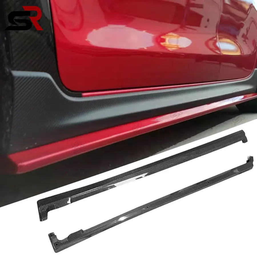 Suzuki Swift Sport ZC33S carbon fiber side skirt bumper extended lip 2017-2022 body trim