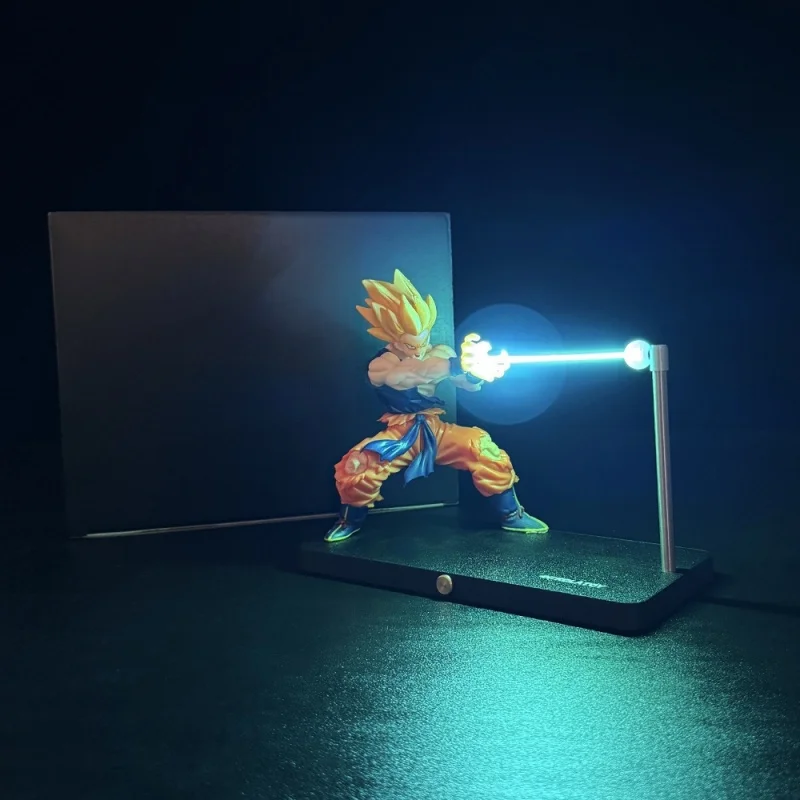 新アニメドラゴンボール悟空フィギュアナイトライト悟空アクション置物カメハメハ波磁気ライトランプ Pvc モデルカスタムおもちゃギフト