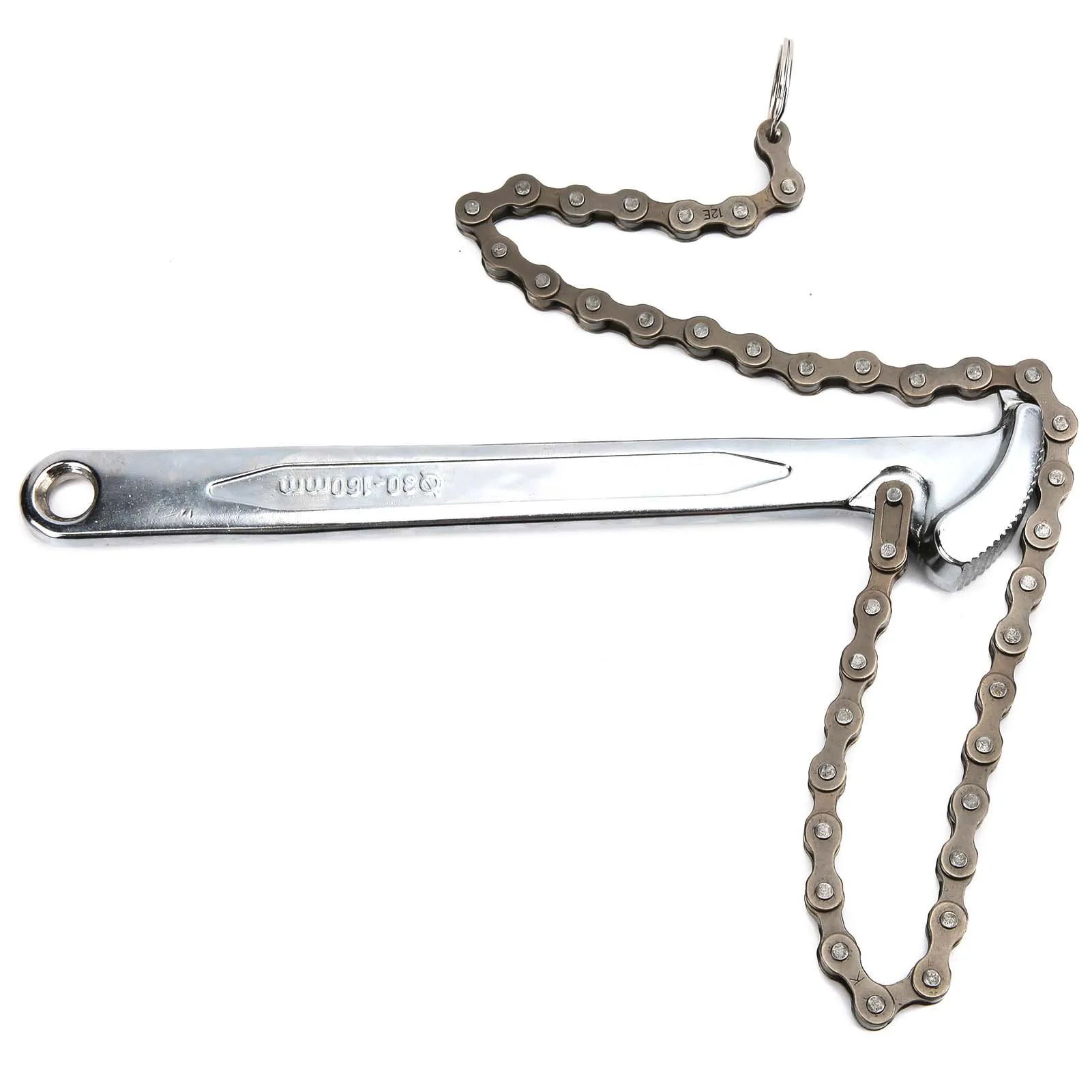 

Chain Pipe Tongs Wrench Tool, 9in Chain Wrench Adjustable Pipe Tong Revertible Ratcheting Chain Oil Filter Tool Fittings