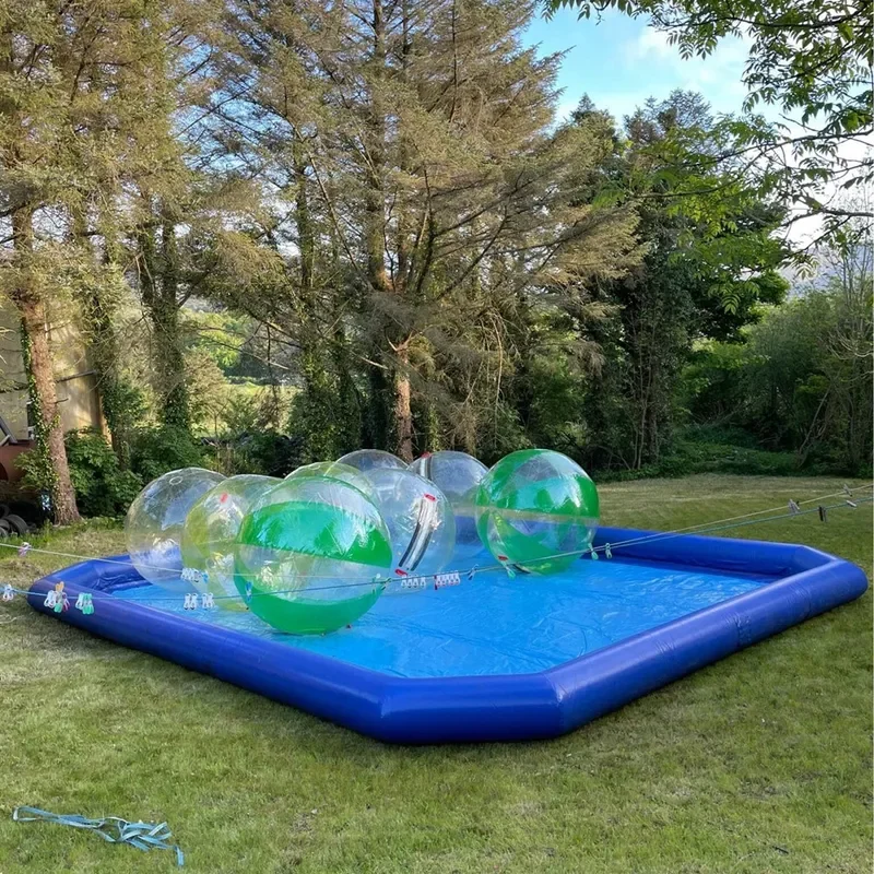 Water Walking Ball Zorb Ball 2M TPU Human Hamster Ball Inflatable Water Balloon Water Play Equipment Clear Dancing Ball