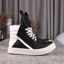 Highstreet Men Fashion Leather Boots GEO Women's Sneakers Luxury Owens Shoes Men's Sneakers Men's Casual Shoes