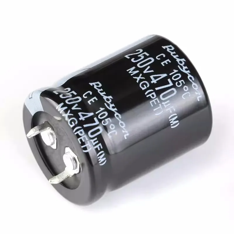 2pcs Original 250V 470uF ±20% 250MXG470MEFCSN25X30 In-line Electrolytic Capacitors