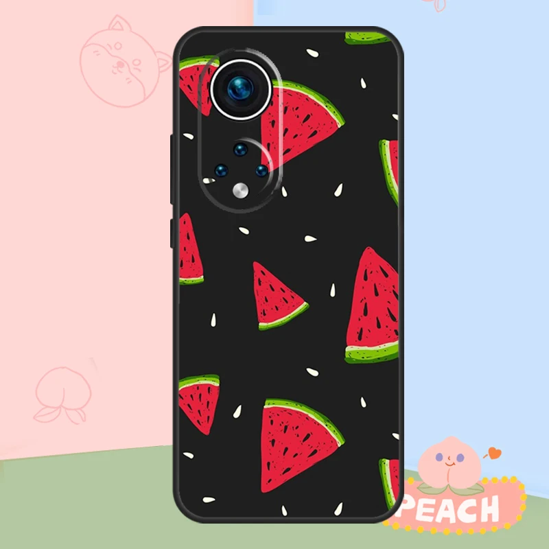 Summer Fruit Watermelon For Huawei P30 Pro P20 P40 P Smart Nova 9 5T Case For Honor 70 50 X8 X9a Magic 5 Lite Cover