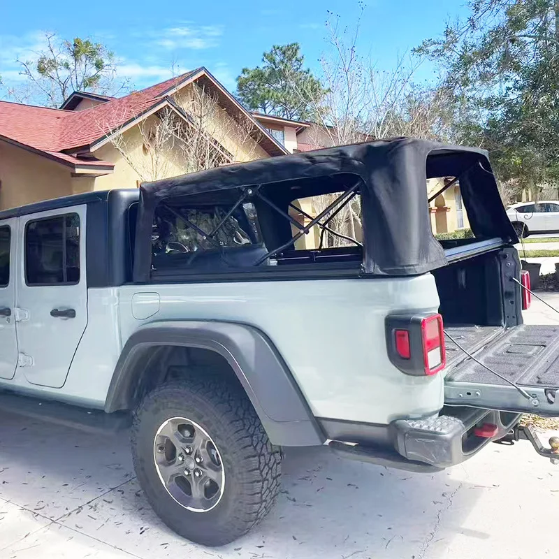 

Pickup Truck Rear Cover Soft High Cover Oxford Sunshade Open Door Trunk Cover Pickup Truck