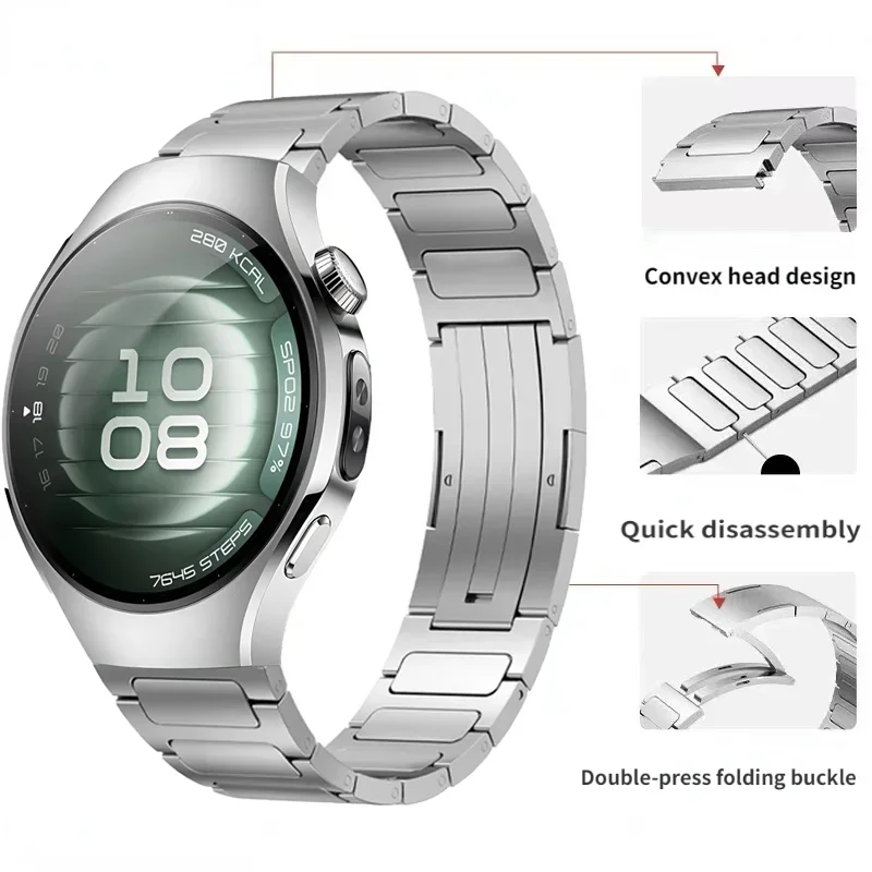 22mm Titanium Alloy Band for Huawei Watch 5 GT5 Pro GT5 GT4 46mm Lightweight Bracelet Strap Huawei Watch 4 3 Pro GT3 46mm Correa