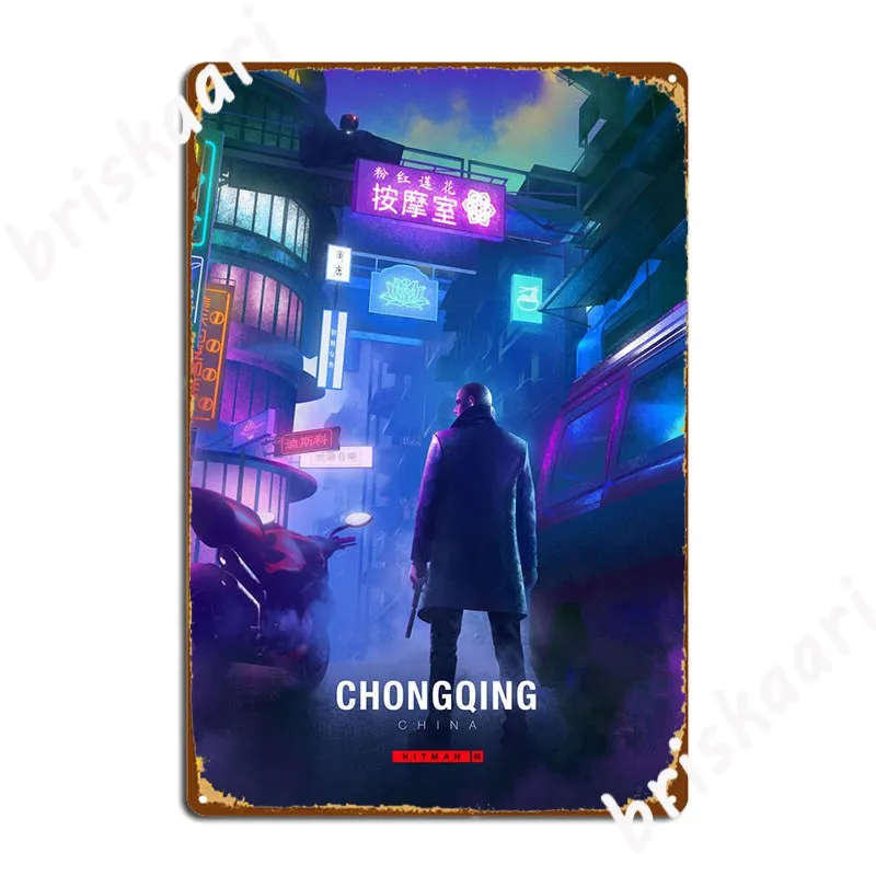 Chongqing Hitman Metal Sign Kitchen Decoration Plaques Pub Tin Sign Posters