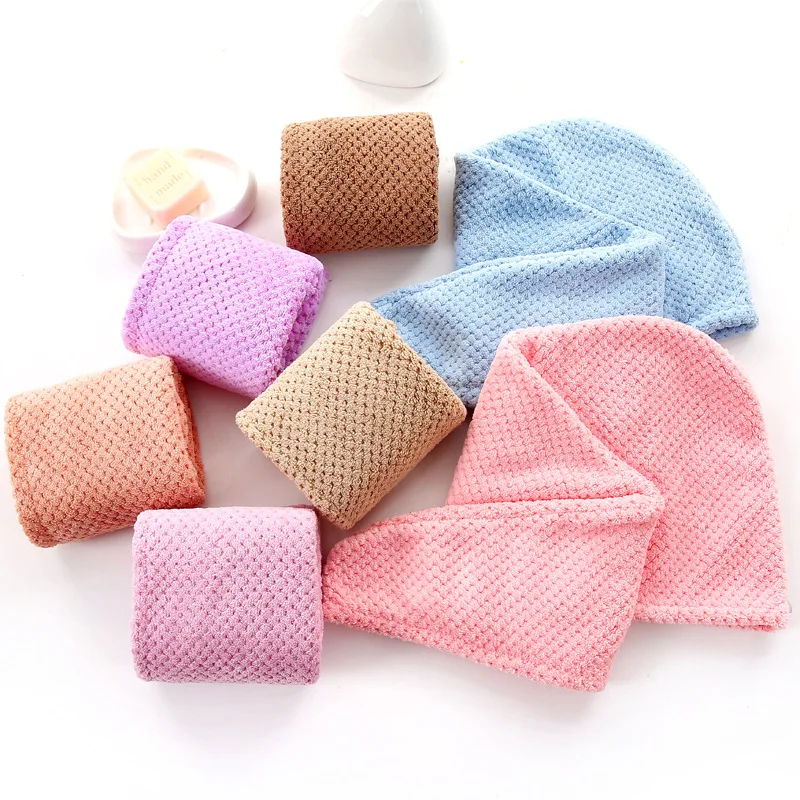 Magic Microfiber Hair Fast Drying Dryer Towel Bath Wrap Hat Quick Cap Turban Dry