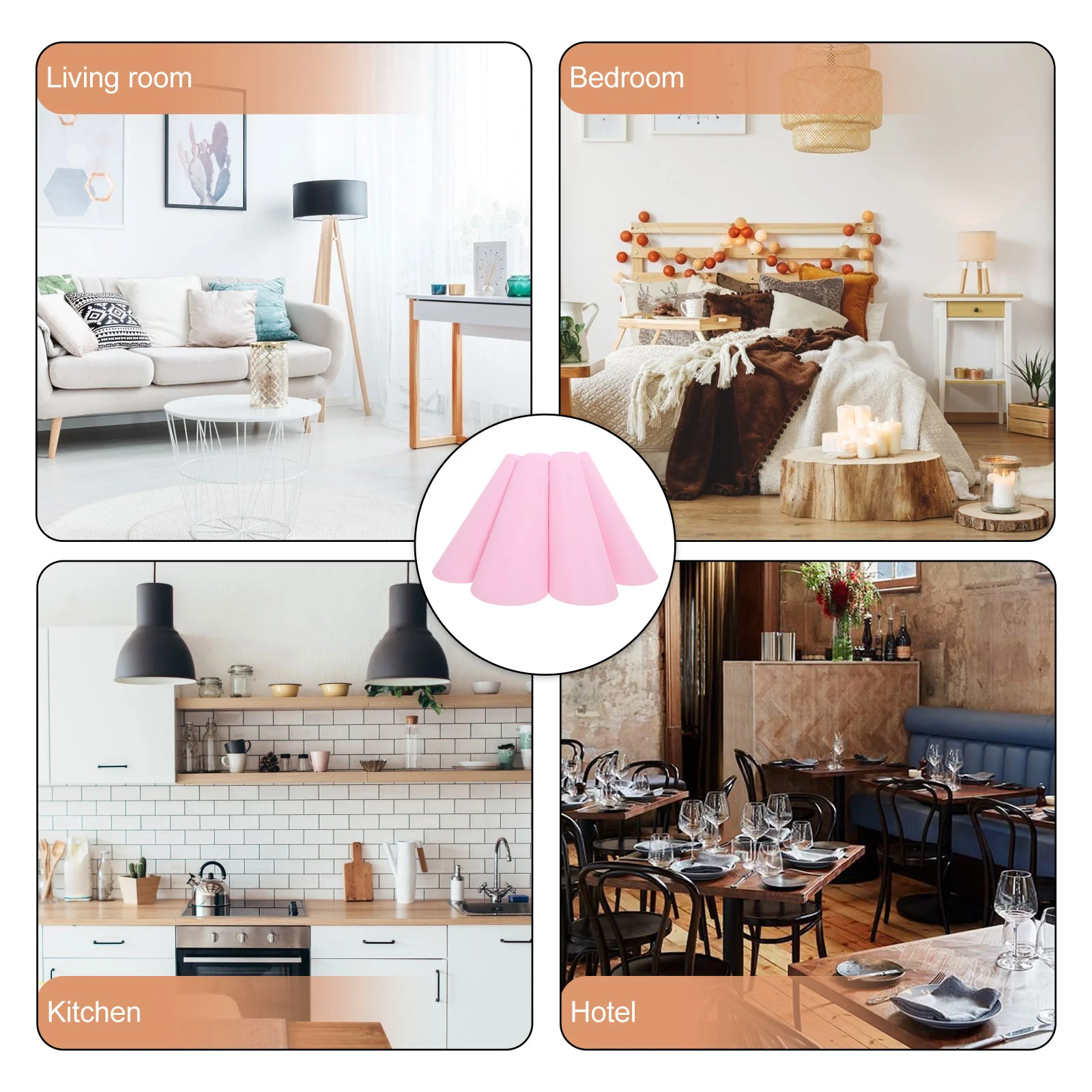 ดอกไม้ Light Shade ผ้าตกแต่งห้องนอนโคมไฟตกแต่ง Shades สําหรับโคมไฟตั้งโต๊ะอุปกรณ์เสริมเพดานดอกไม้
