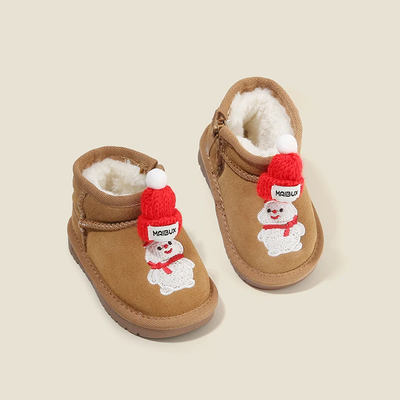 

Зимние сапоги, детская обувь, зимняя женская детская прогулочная обувь, мультяшная версия коротких сапог, детская обувь с подкладкой