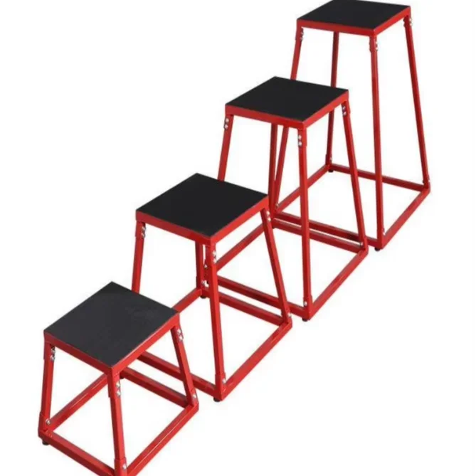 

Gym Fitness Equipment Steel Jump Exercise Set of Box Jump Plyo Boxes