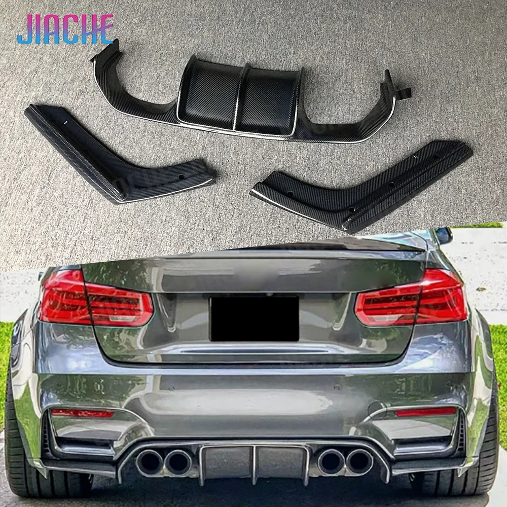 

Спойлер-диффузор на задний бампер из сухого карбона JIACHE для BMW 3 и 4 серии F80 M3 F82 F83 M4 2014-2017
