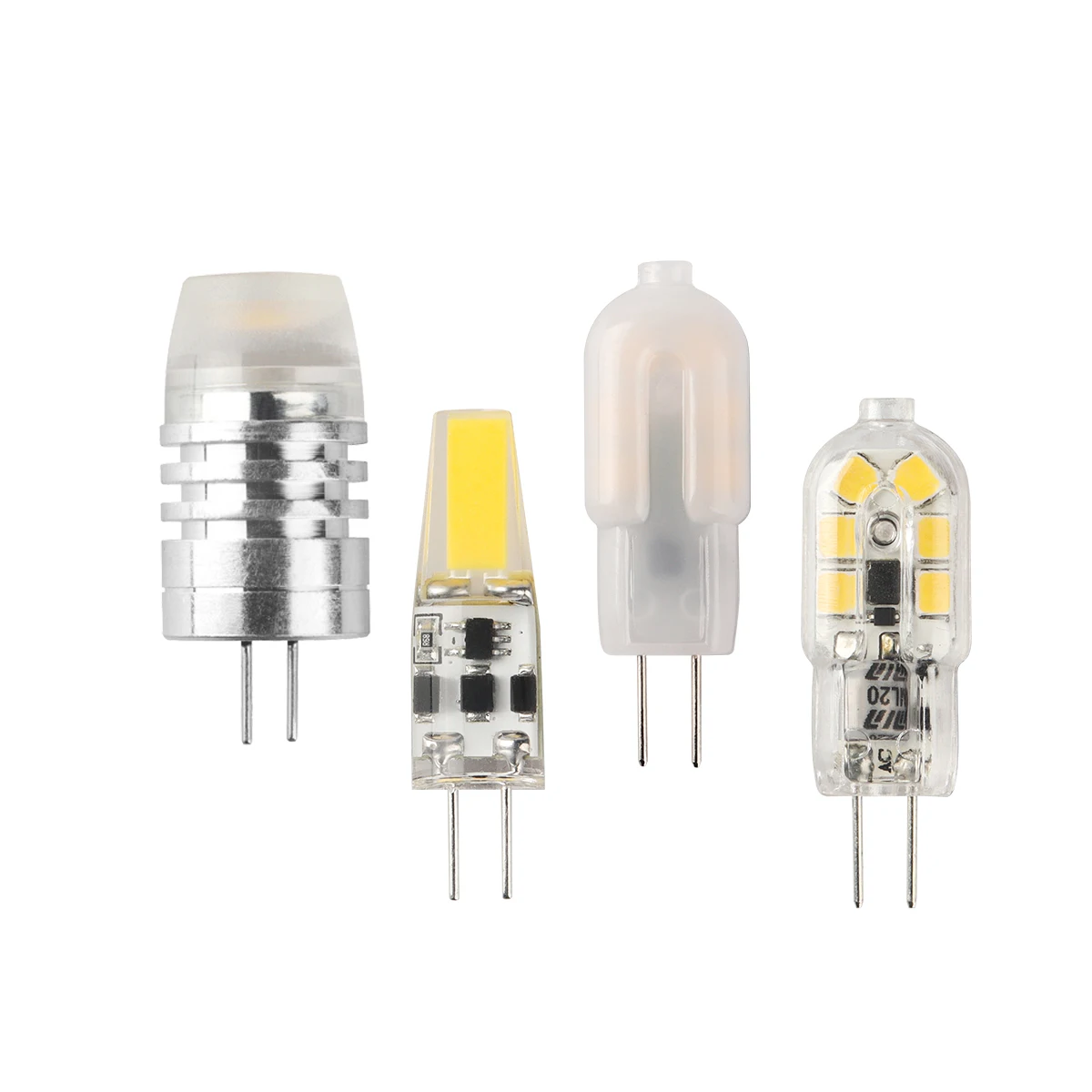 Lámpara LED Mini G4 de 12V, lámpara regulable de 1W, 2W, 3W, COB, CA, CC, 12V, COB 360, reemplazo de luces halógenas, 2 piezas